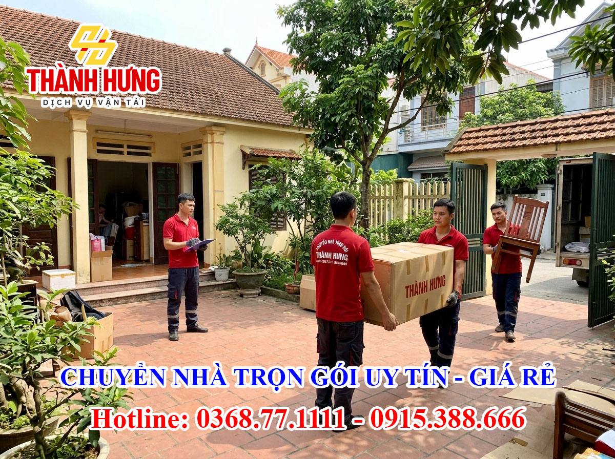 Chuyển nhà trọn gói tại Hưng Yên uy tín giá rẻ