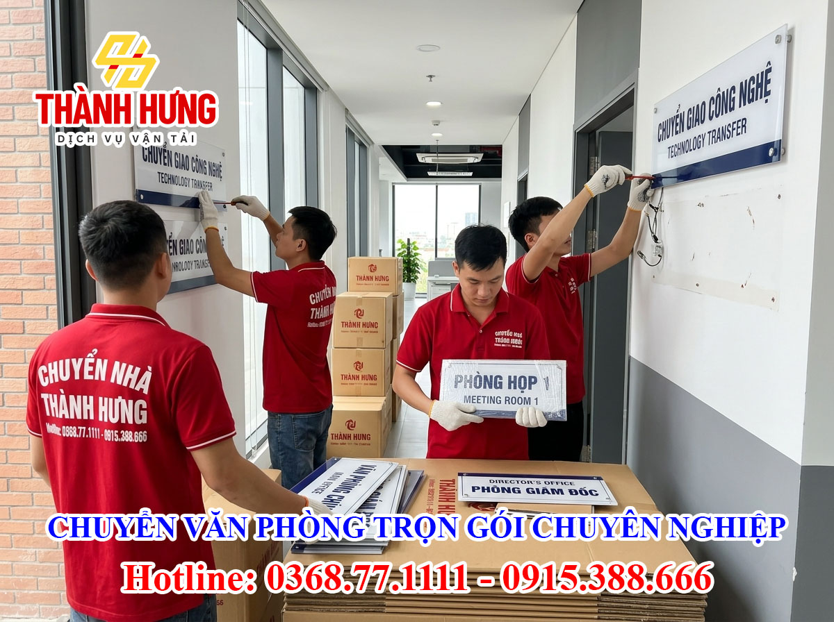 Chuyển văn phòng trọn gói tại Hưng Yên chuyên nghiệp