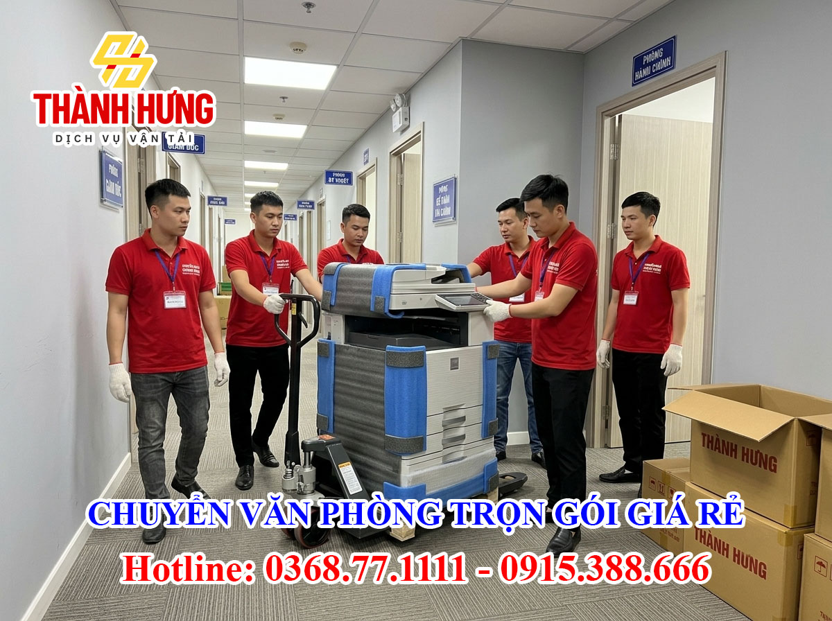 Chuyển văn phòng trọn gói tại Thái Nguyên giá rẻ
