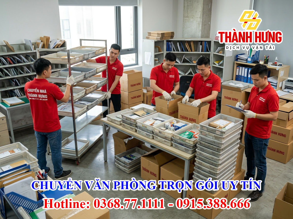 Chuyển văn phòng trọn gói tại Thái Nguyên uy tín