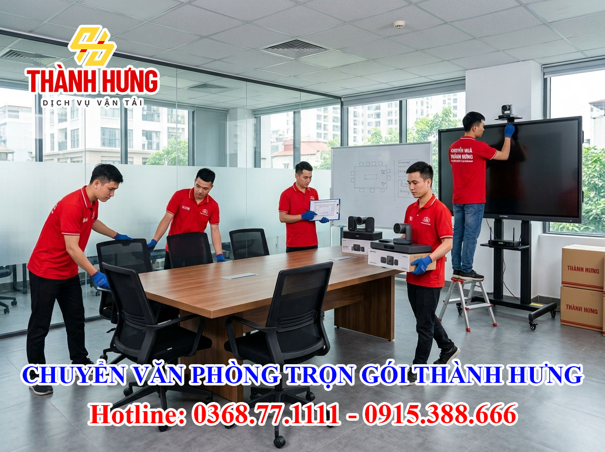 Chuyển văn phòng trọn gói Thành Hưng tại Hà Nội