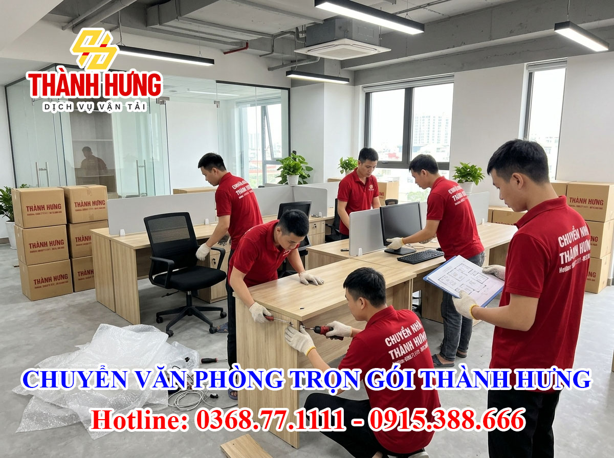 Chuyển văn phòng trọn gói Thành Hưng tại Hải Dương