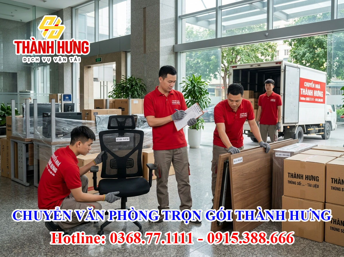 Chuyển văn phòng trọn gói Thành Hưng tại Hữu Lũng