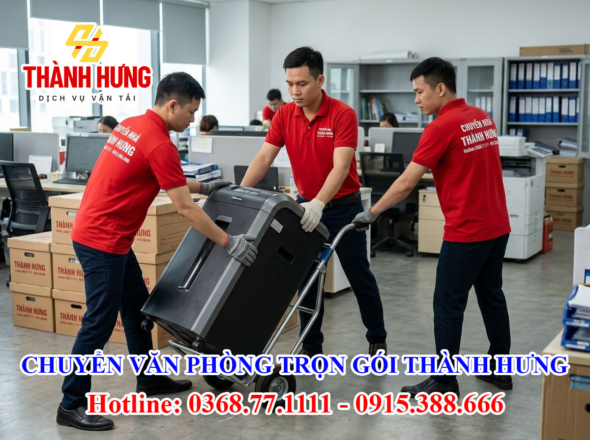 Chuyển văn phòng trọn gói Thành Hưng tại Ninh Bình