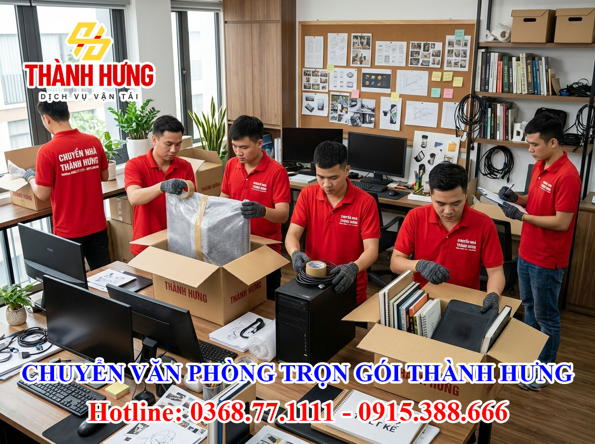 Chuyển văn phòng trọn gói Thành Hưng tại Thái Nguyên