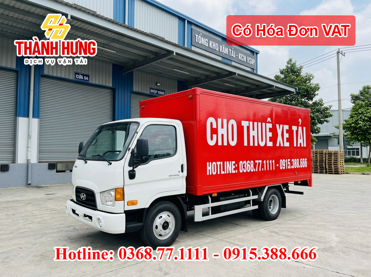 Vận tải Thành Hưng có hóa đơn VAT tại Hữu Lũng