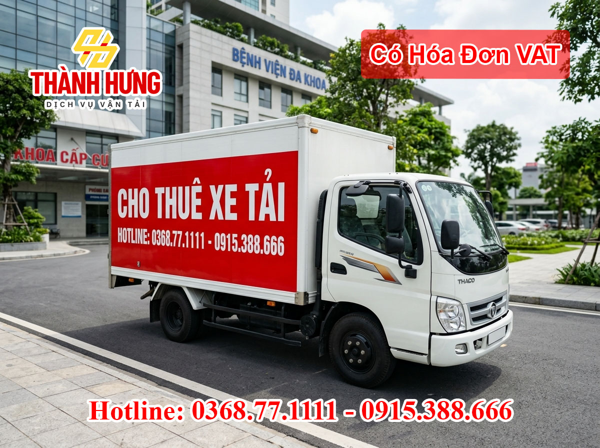 Vận tải Thành Hưng có hóa đơn VAT tại Phú Thọ